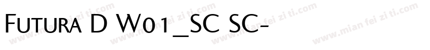 Futura D W01_SC SC字体转换
